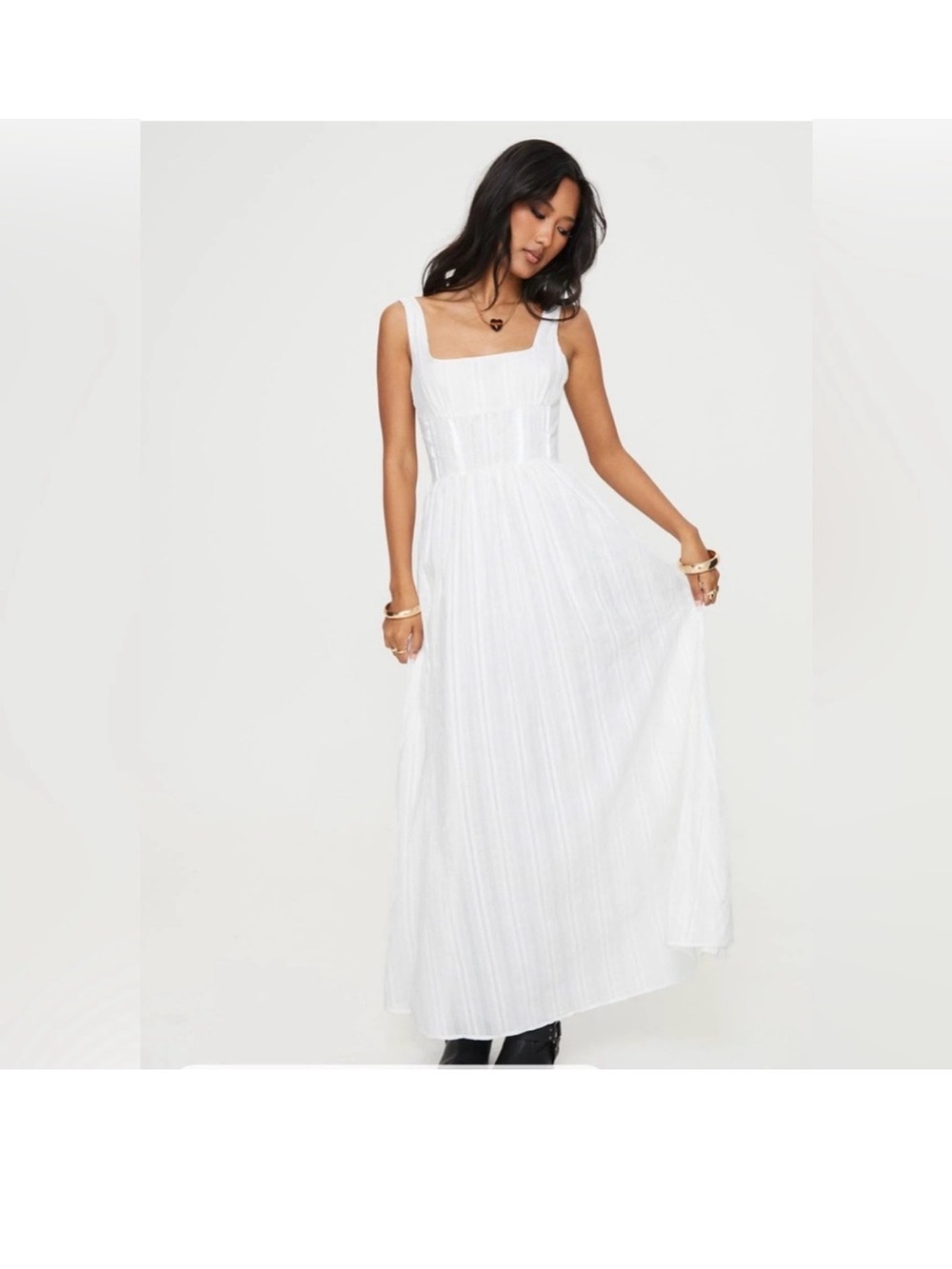 Princess Polly Lorinda White Maxi Dress - Picture 2 of 6